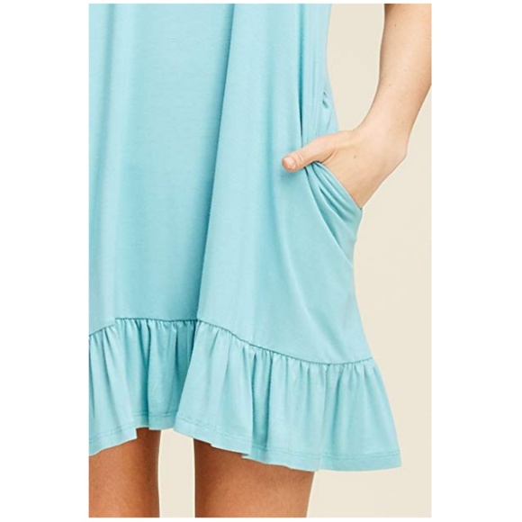 Women's Bottom Ruffle Dress - Picture 2 of 4